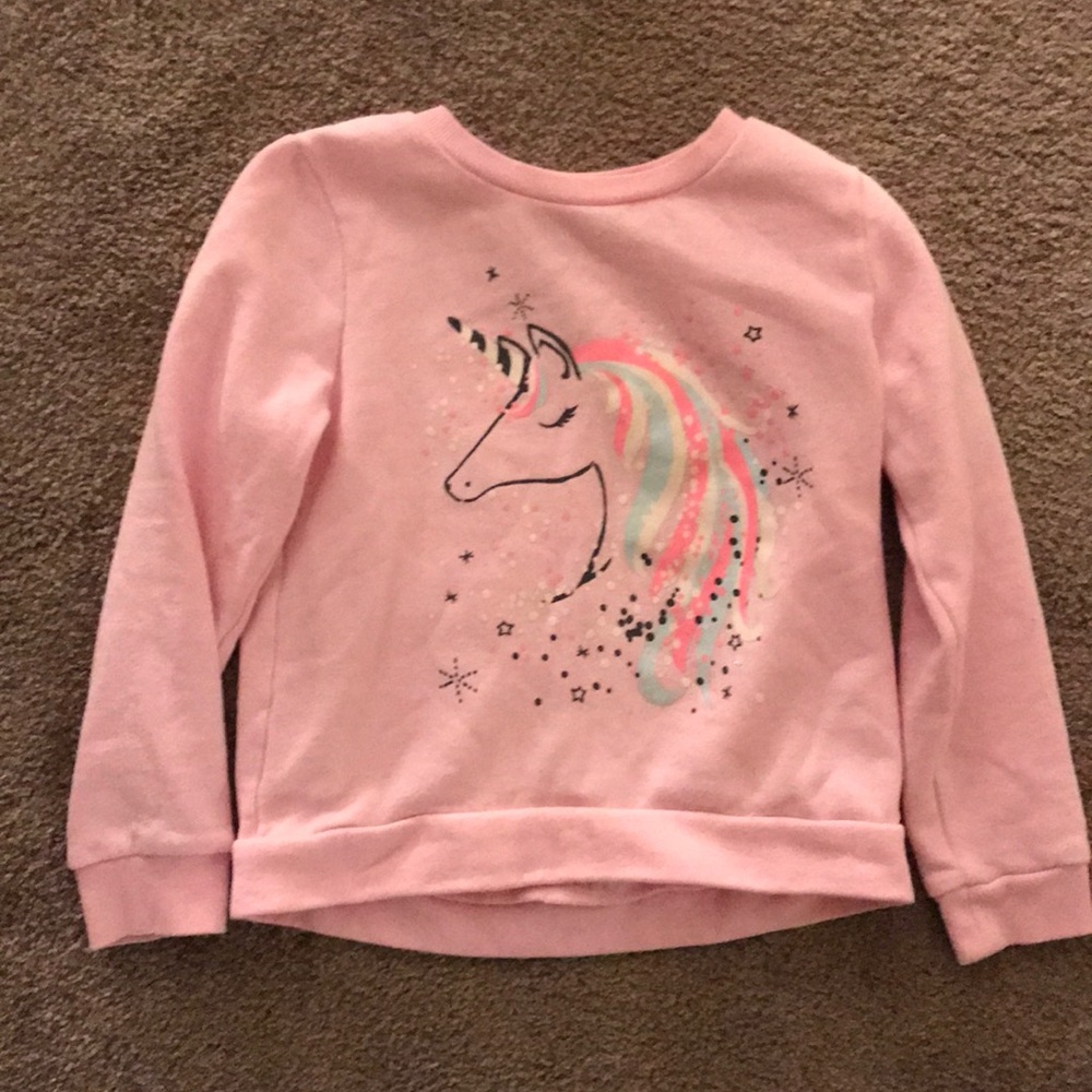 Unicorn sweatshirt size 6